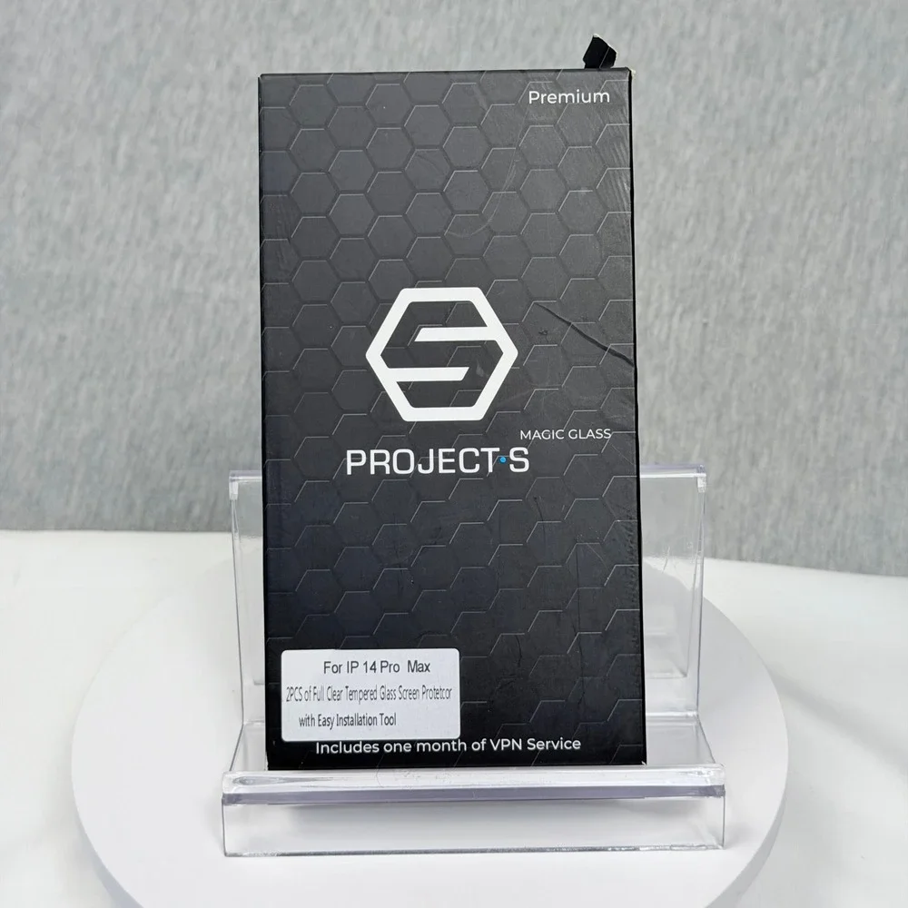 Project-S Magic Glass iPhone 14 Pro Max Screen Protector 2-Pack and Install Tool